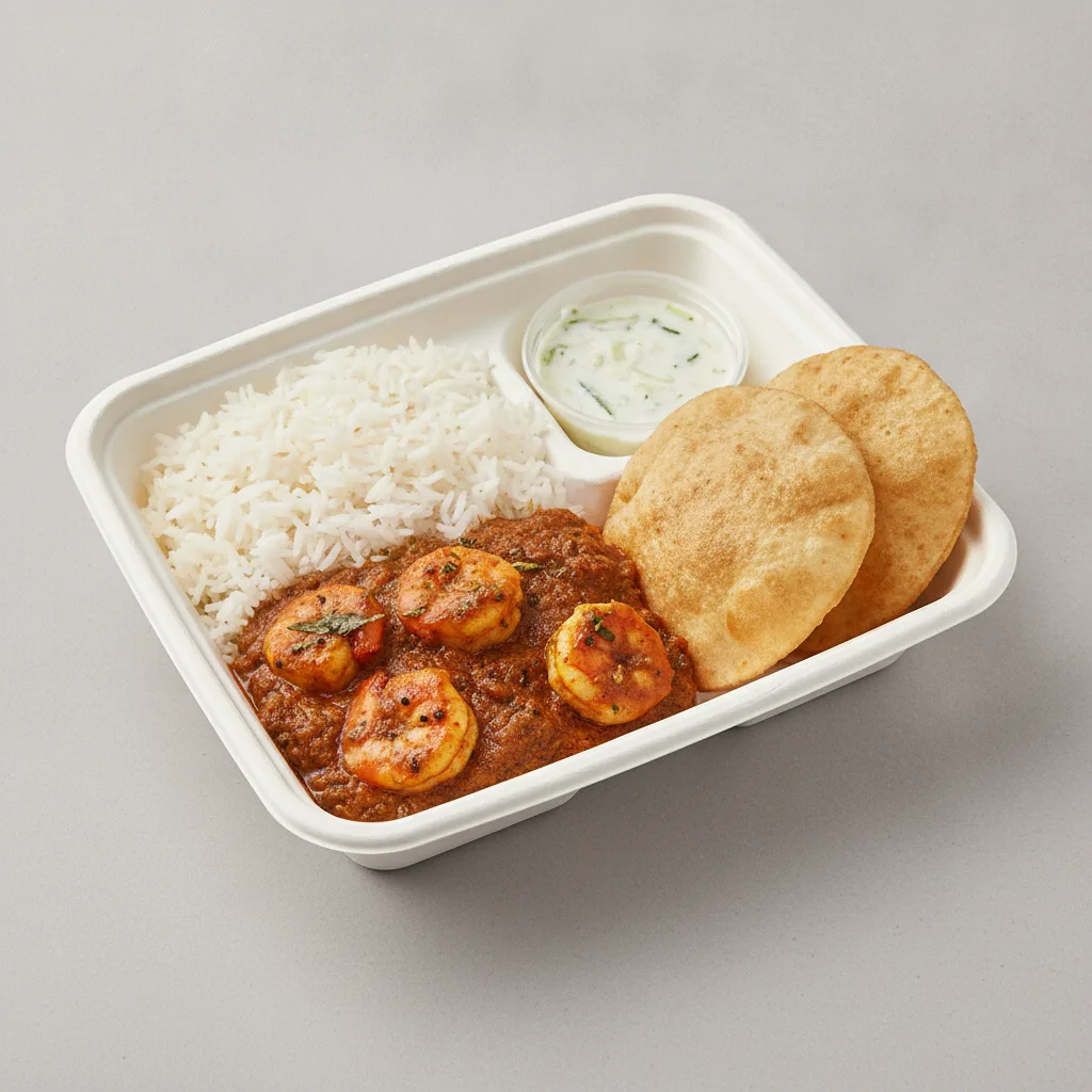Shrimp Vindaloo Lunch Box Shrimp Vindaloo Lunch Box