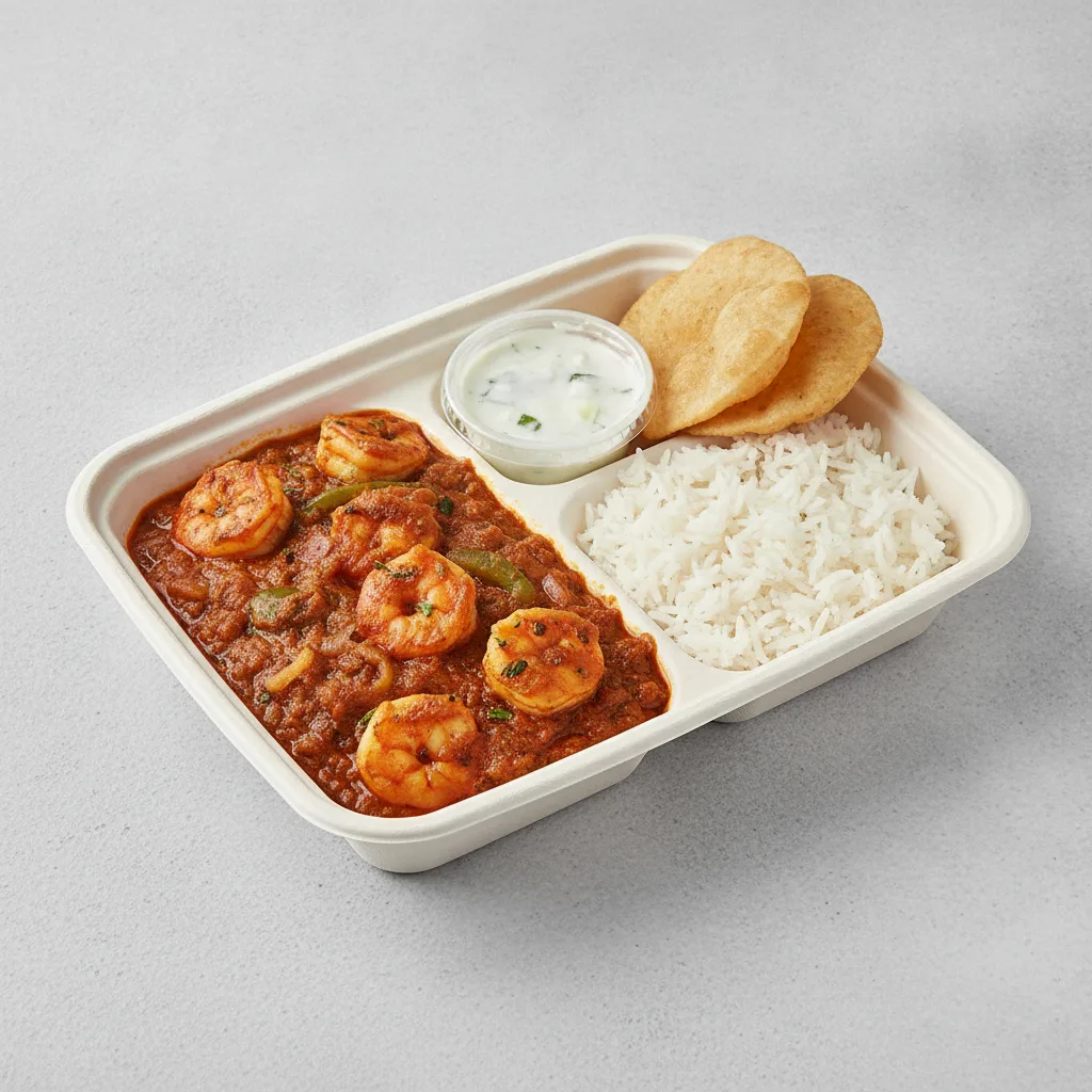 Shrimp Bhuna Lunch Box Shrimp Bhuna Lunch Box