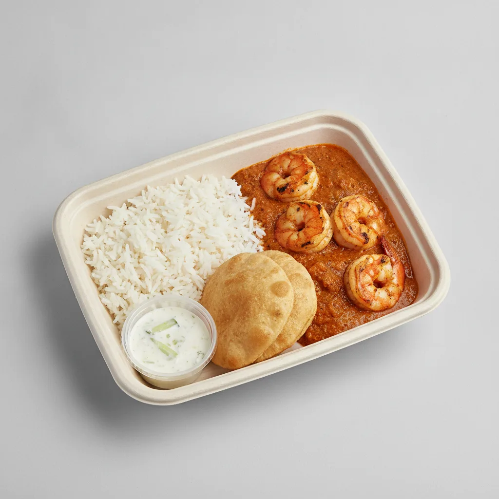 Shrimp Tikka Masala Lunch Box Shrimp Tikka Masala Lunch Box