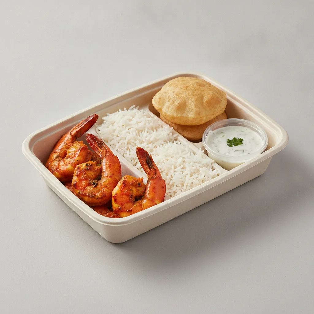 Shrimp Tandoori Lunch Box Shrimp Tandoori Lunch Box