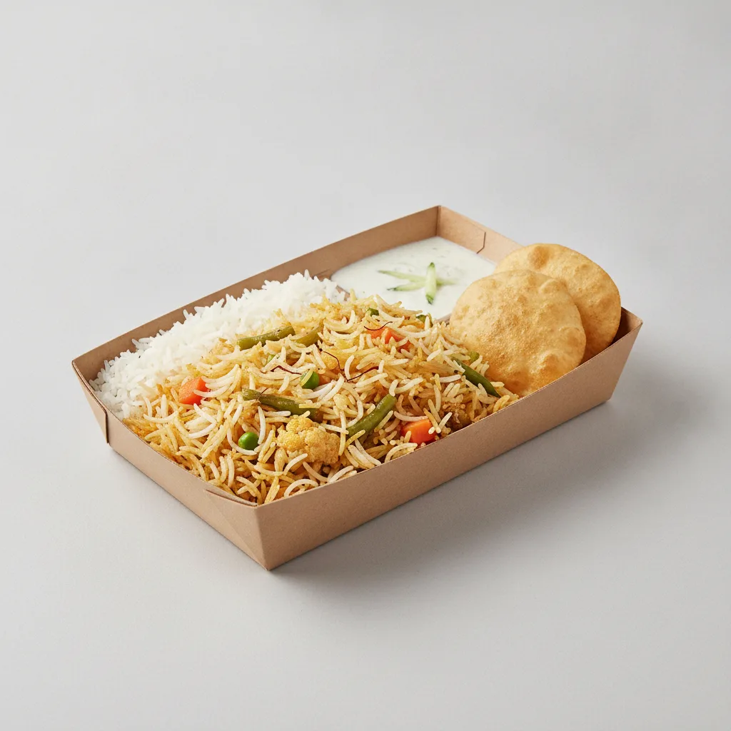 Vegetable Biryani Lunch Box Vegetable Biryani Lunch Box