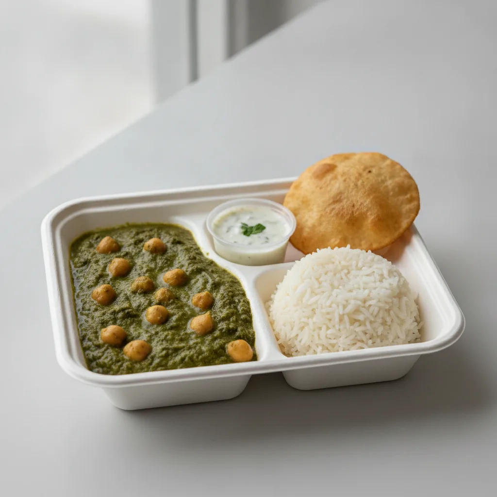 Chana Saag Lunch Box Chana Saag Lunch Box
