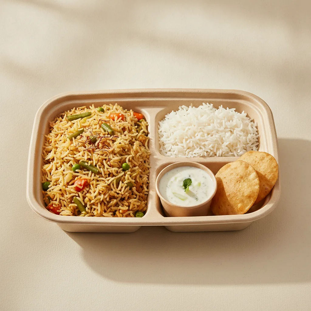 Vegetable Biryani Lunch Box Vegetable Biryani Lunch Box