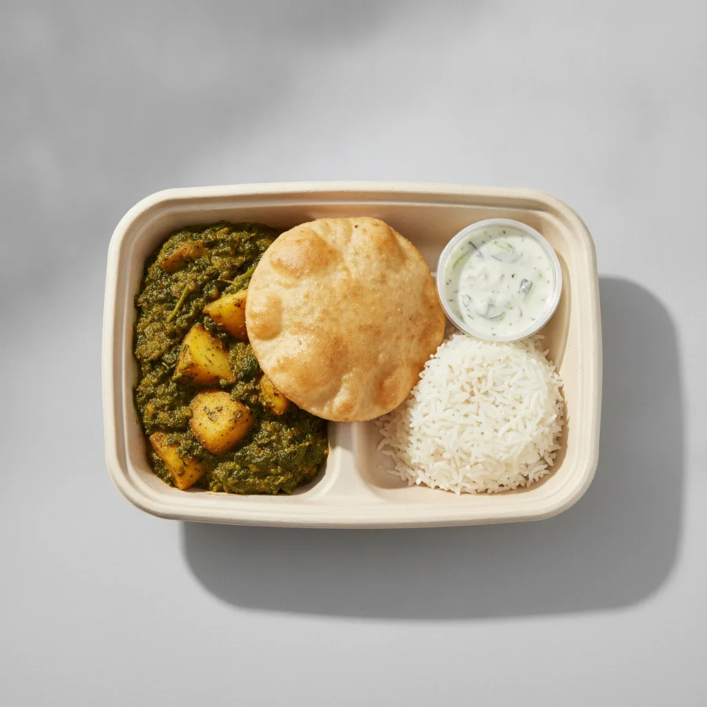 Saag Aloo Lunch Box Saag Aloo Lunch Box