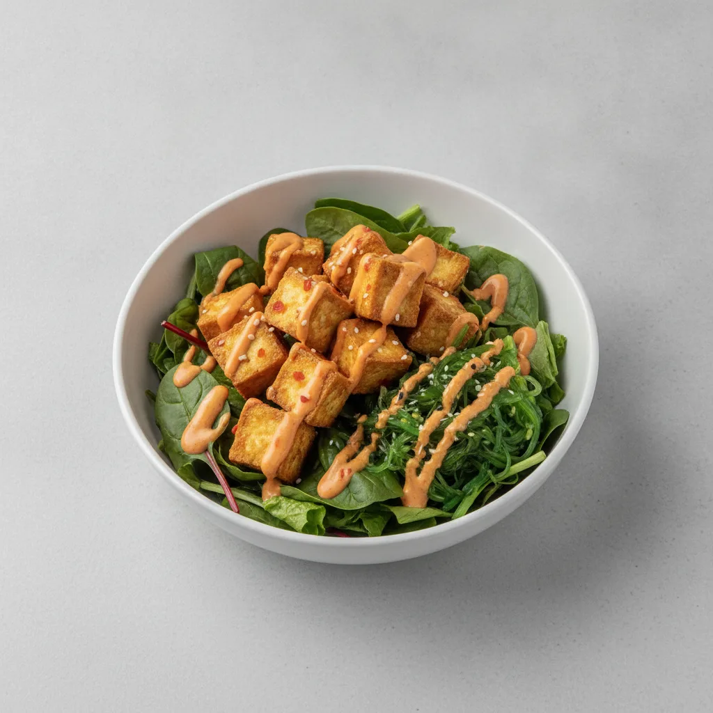 Spicy Mayo Tofu Salad Bowl Spicy Mayo Tofu Salad Bowl