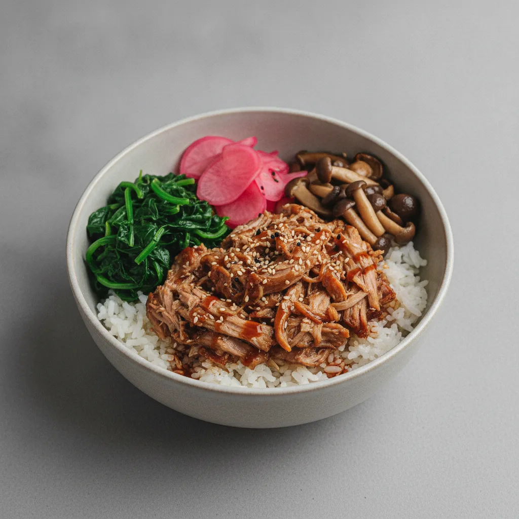 Korean BBQ Pulled Pork Bowl