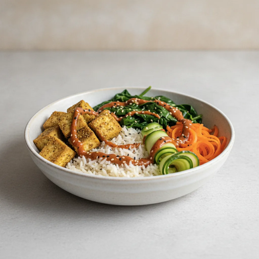 Za’atar Baked Tofu Bowl