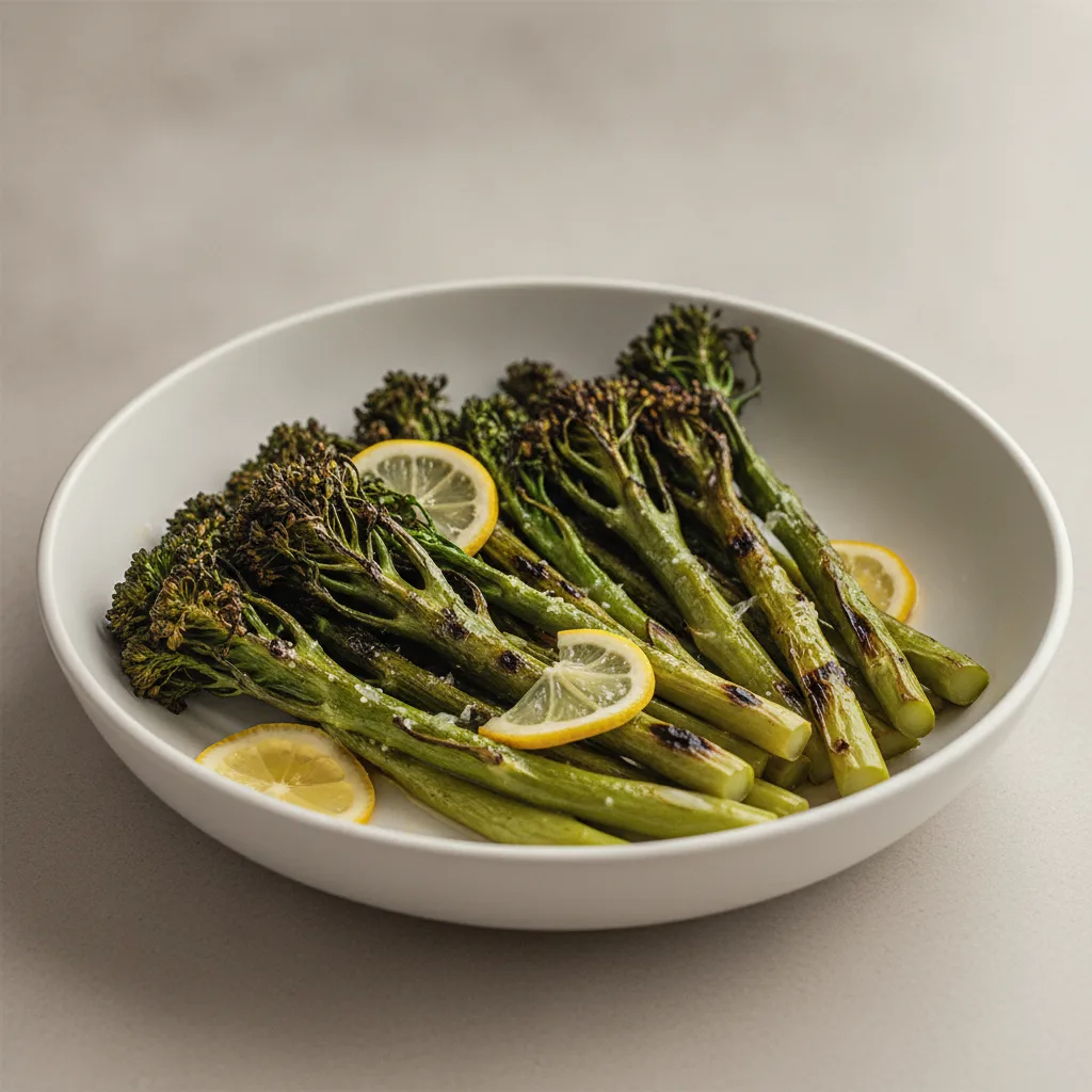 Vegan Charred Broccolini With Lemon Vegan Charred Broccolini With Lemon