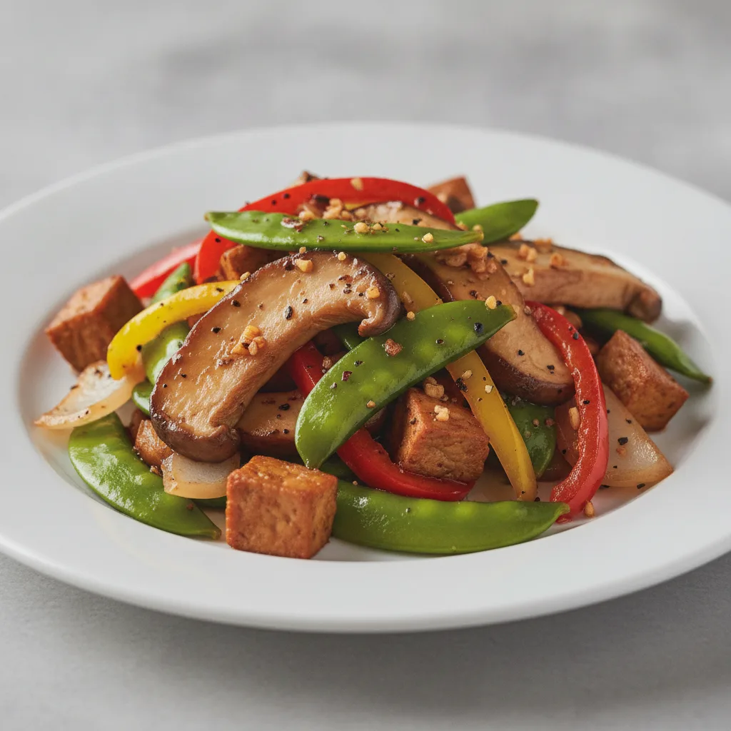 King Oyster Mushroom Snow Pea Stir Fry