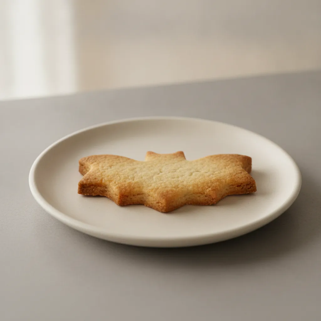Shortbread Bat Cookie Shortbread Bat Cookie
