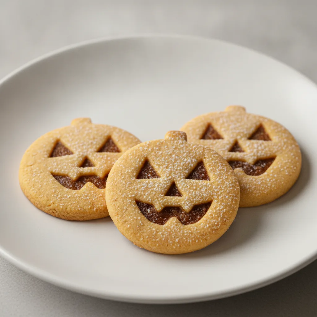 Pumpkin Face Halloween Cookies Pumpkin Face Halloween Cookies