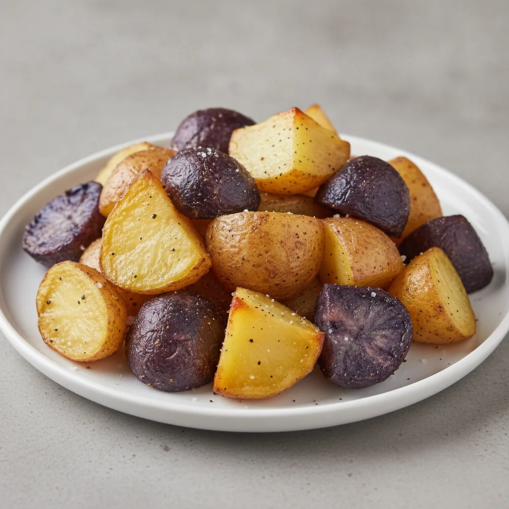 Roasted Gold and Purple Potatoes Roasted Gold and Purple Potatoes