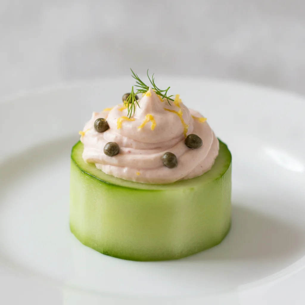 Smoked Salmon Cucumber Cup Smoked Salmon Cucumber Cup