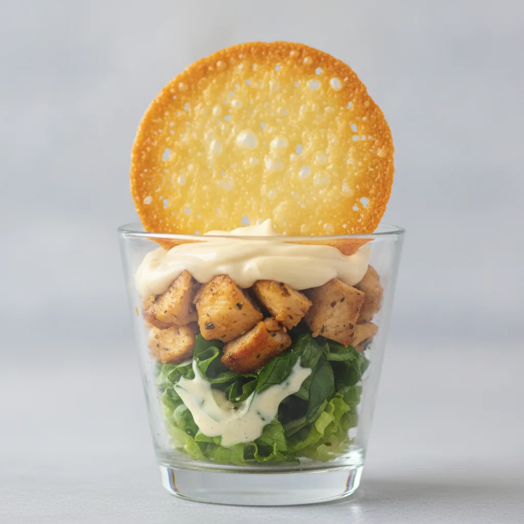 Chicken Caesar Parmesan Cup Chicken Caesar Parmesan Cup