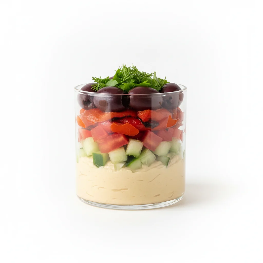 Mediterranean Hummus Verrine Mediterranean Hummus Verrine