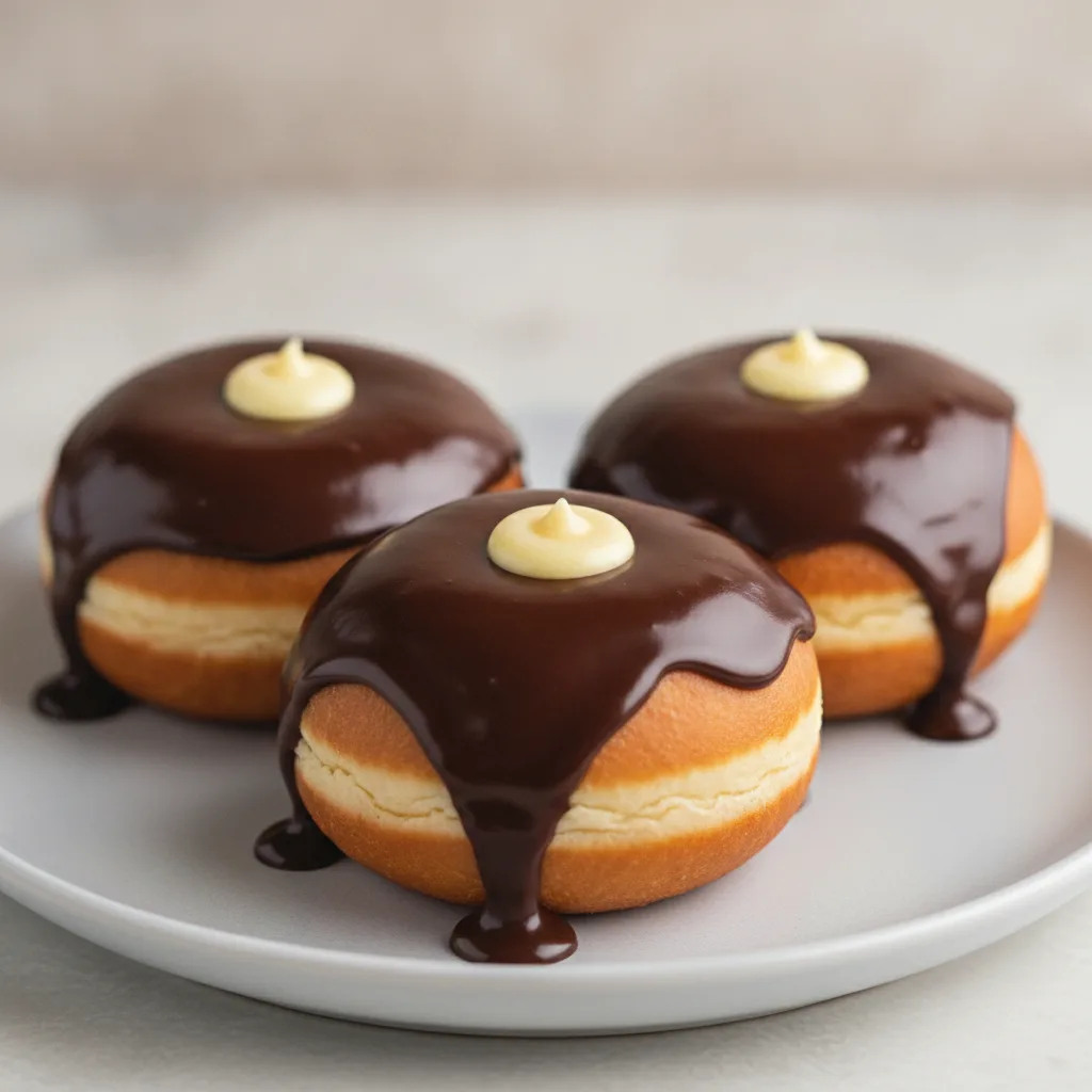 Boston Cream Bomboloni (Vegan) Boston Cream Bomboloni (Vegan)
