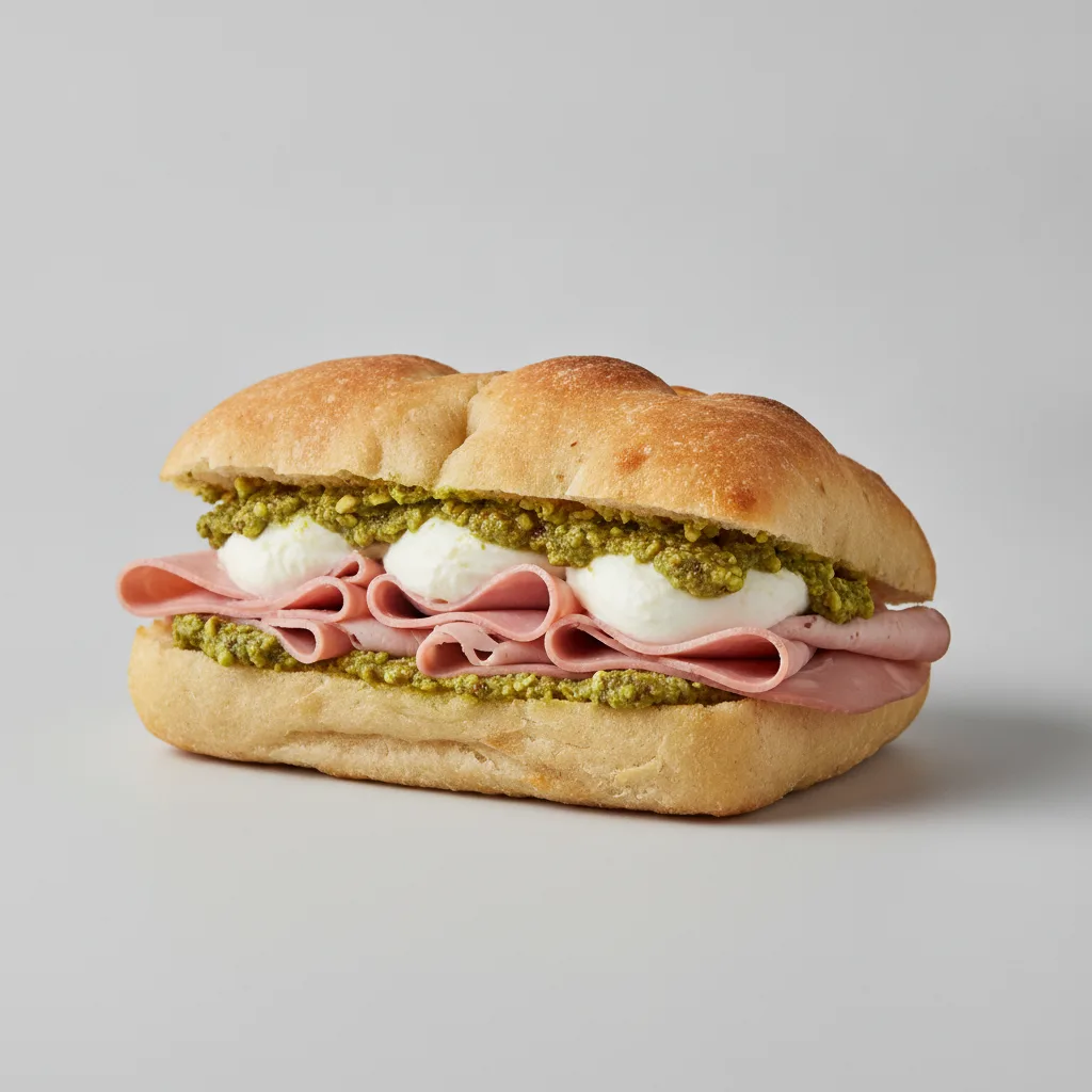 Focaccia Mortadella Sandwich Focaccia Mortadella Sandwich