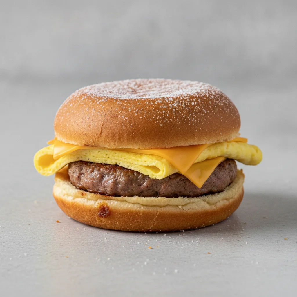 Sausage, Egg and Cheese Sandwich Sausage, Egg and Cheese Sandwich