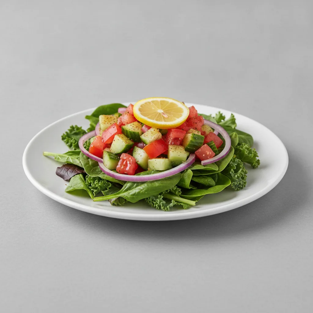 Kachumber Salad over Greens Kachumber Salad over Greens