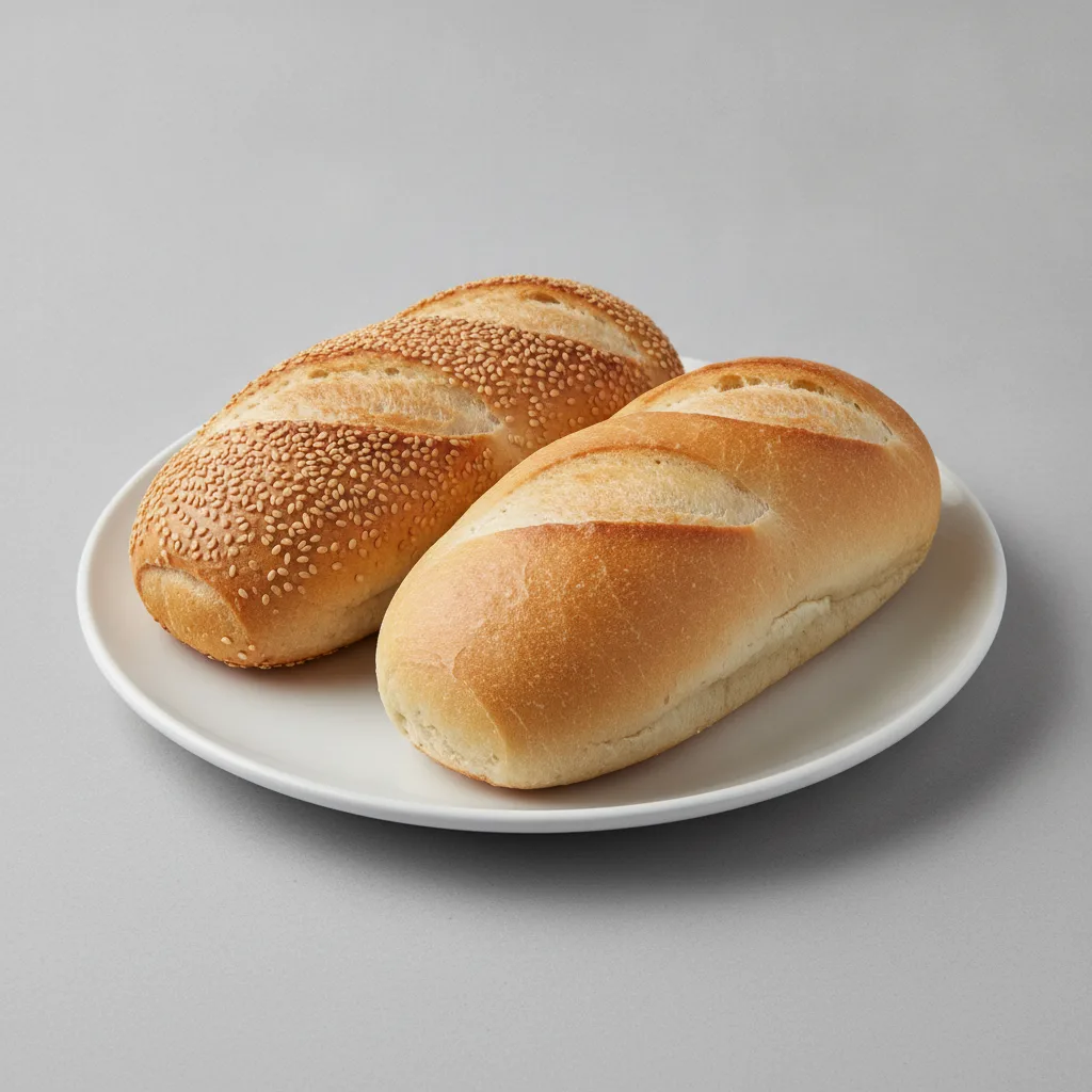 Seeded and Unseeded Hoagie Rolls Seeded and Unseeded Hoagie Rolls