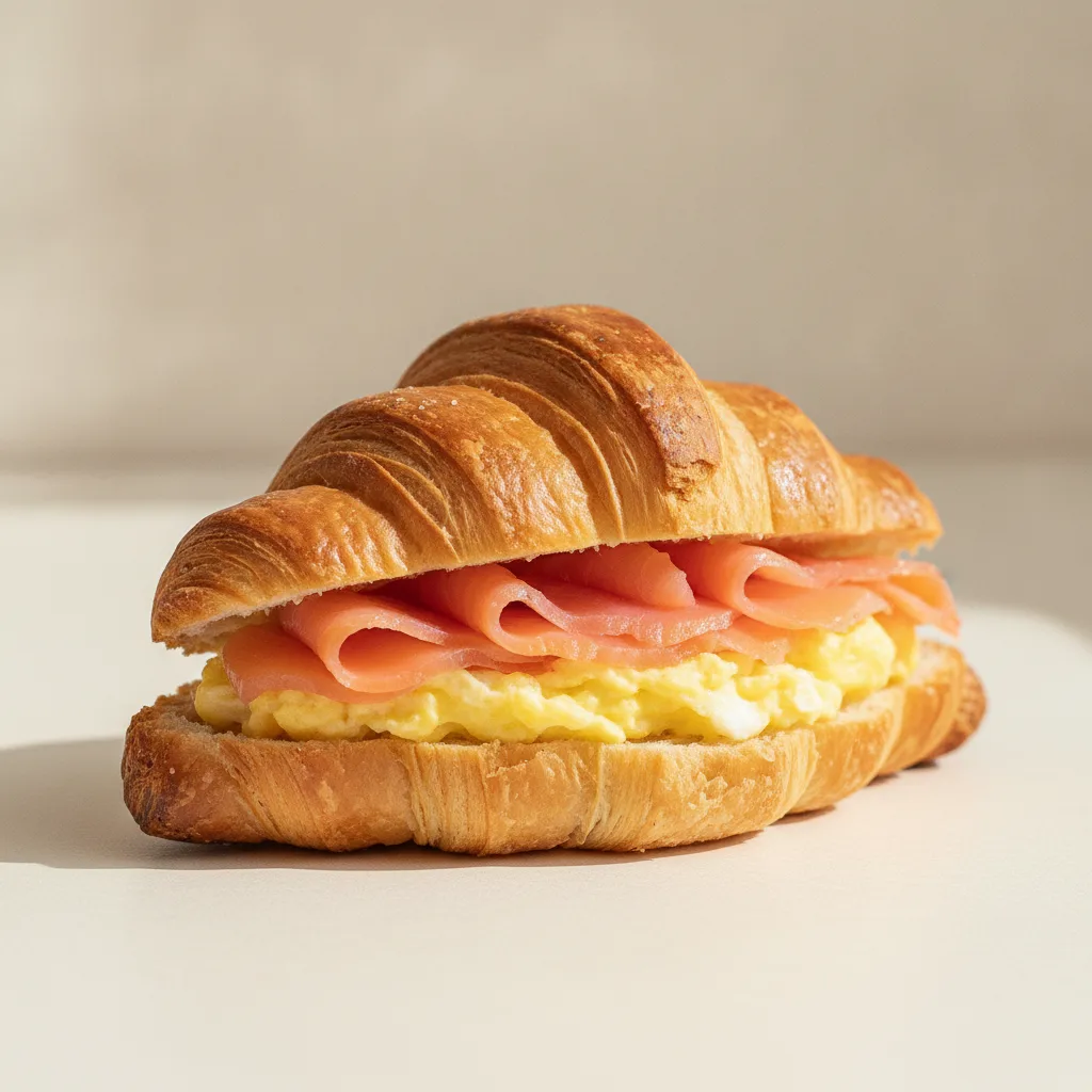 Mini Salmon & Egg Croissant