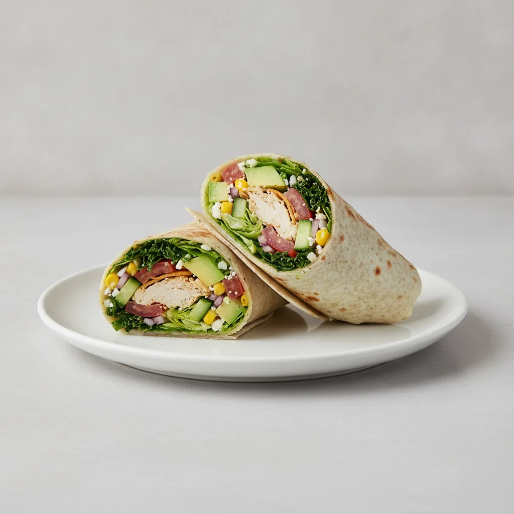Laguna Salad and Chicken GF Wrap Laguna Salad and Chicken GF Wrap
