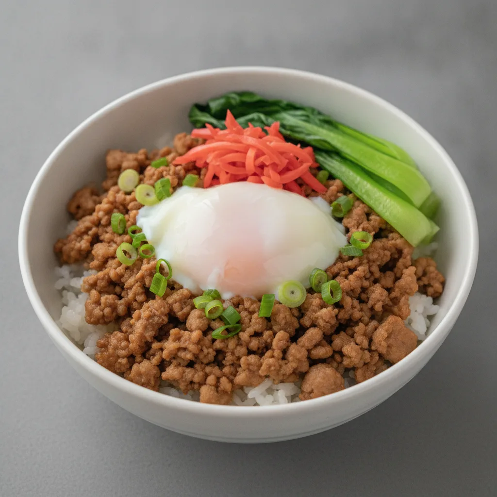 Soboro Pork with Toppings