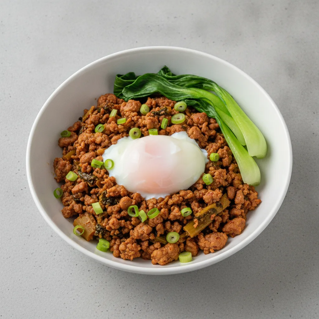 Spicy Soboro Pork with Toppings