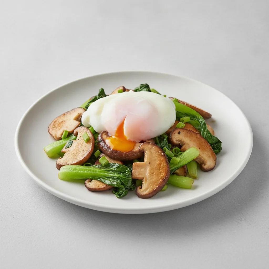 Stir-Fry Shiitake with Toppings