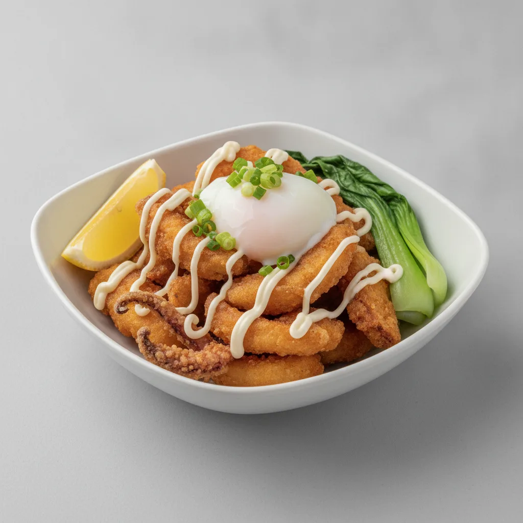 Karaage Squid with Toppings
