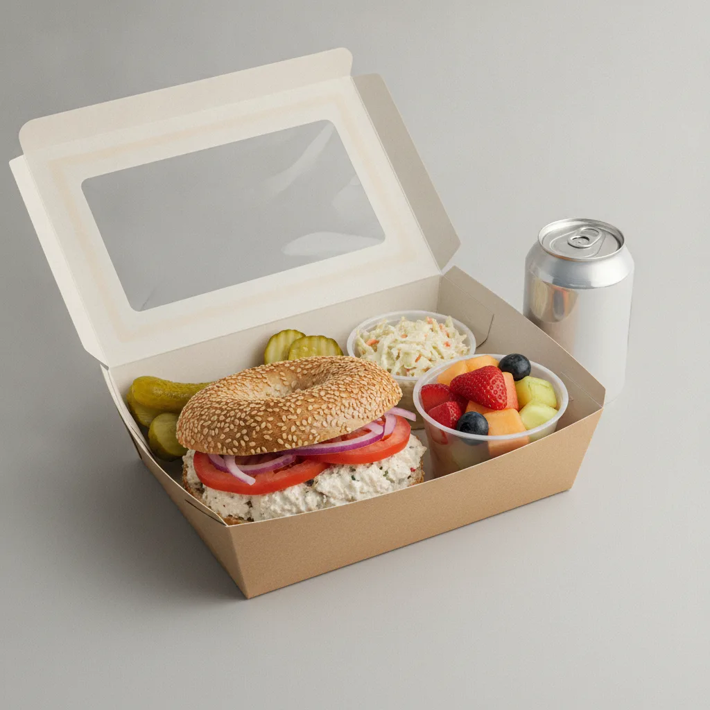 Gluten Free Boxed Lunch — The Max Zucker / Regular Soda Gluten Free Boxed Lunch — The Max Zucker / Regular Soda