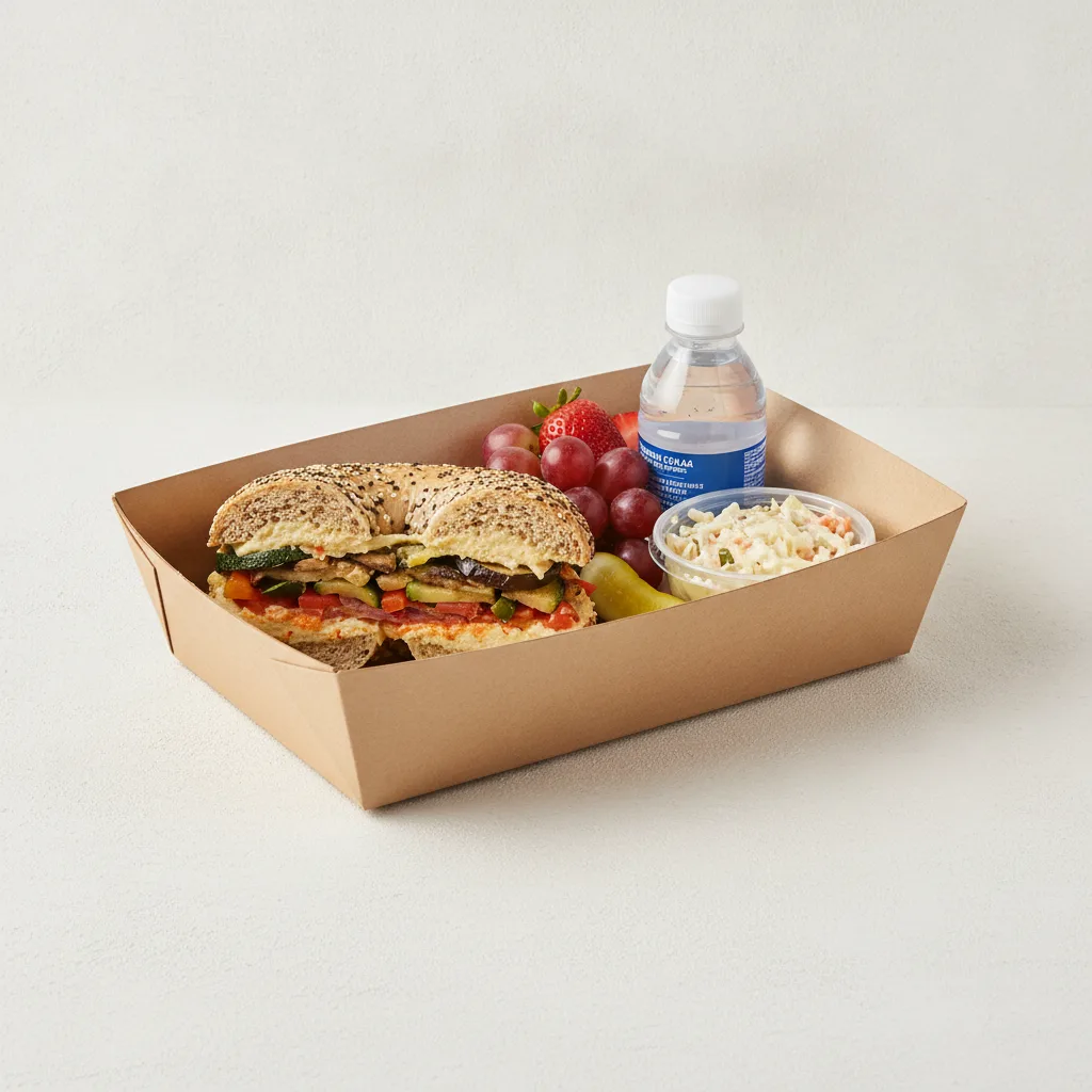 Gluten Free Boxed Lunch — The Veggie / Bottled Water Gluten Free Boxed Lunch — The Veggie / Bottled Water