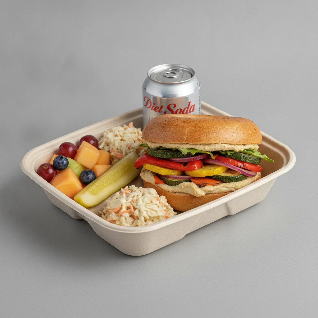 Gluten Free Boxed Lunch — The Veggie / Diet Soda Gluten Free Boxed Lunch — The Veggie / Diet Soda