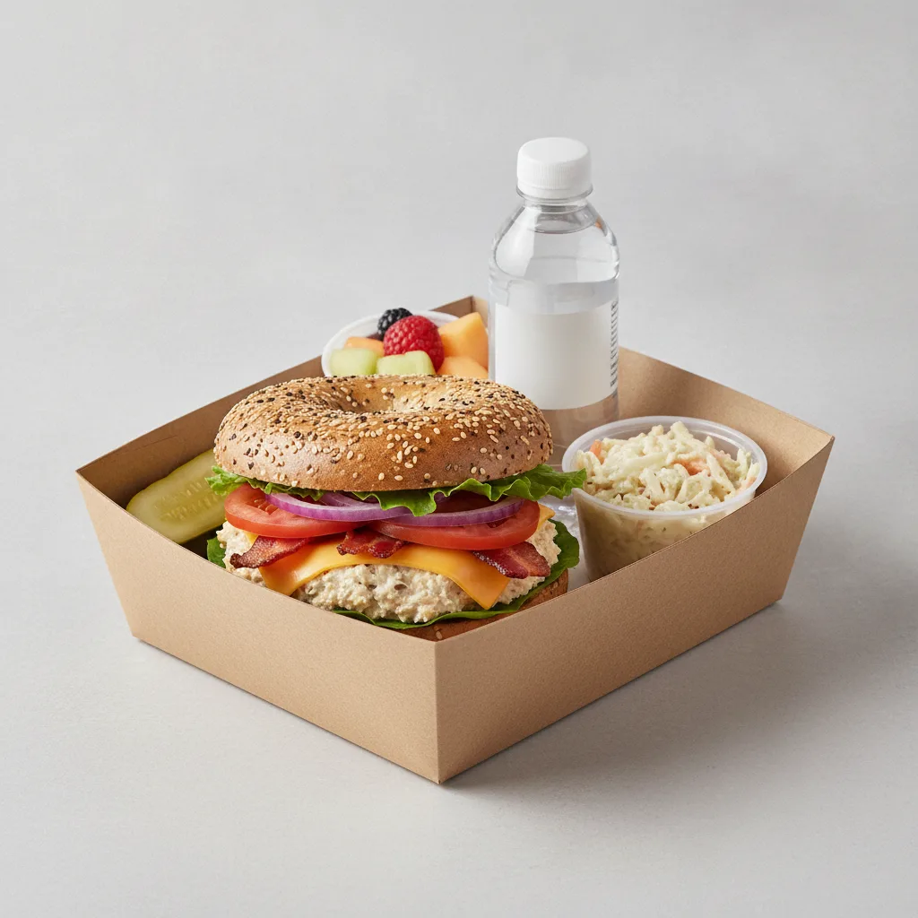 Gluten Free Boxed Lunch — The Chelsea Club / Bottled Water Gluten Free Boxed Lunch — The Chelsea Club / Bottled Water