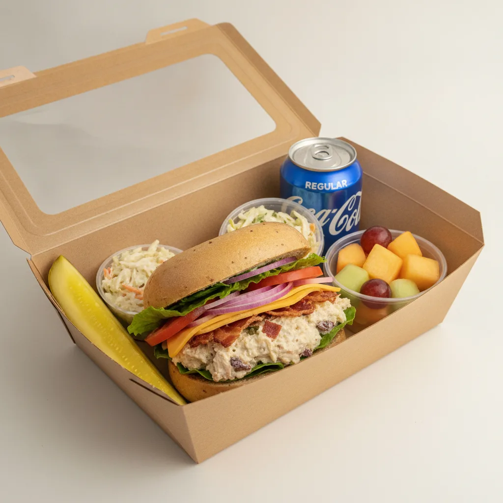Gluten Free Boxed Lunch — The Chelsea Club / Regular Soda Gluten Free Boxed Lunch — The Chelsea Club / Regular Soda