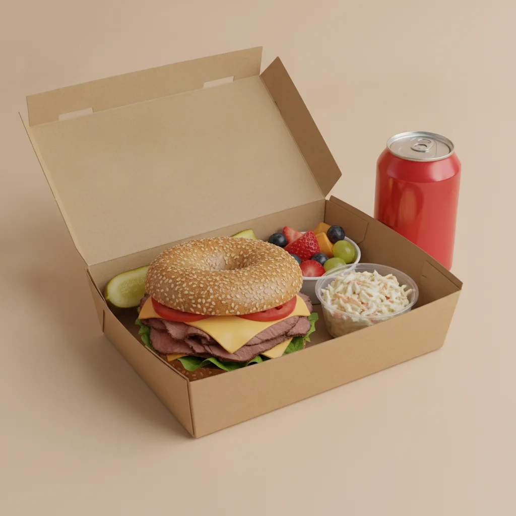 Gluten Free Boxed Lunch — The RB Prime / Regular Soda Gluten Free Boxed Lunch — The RB Prime / Regular Soda