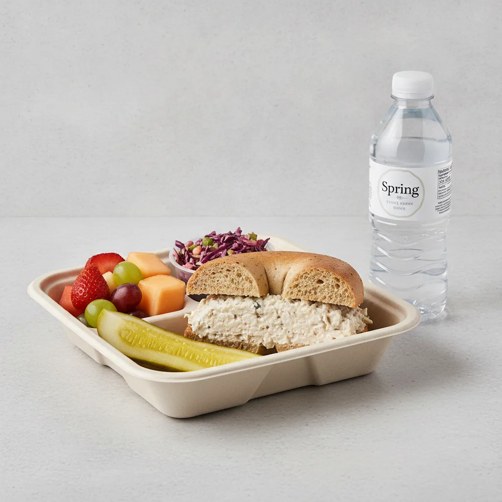 Gluten Free Boxed Lunch — Chicken Salad / Bottled Water Gluten Free Boxed Lunch — Chicken Salad / Bottled Water