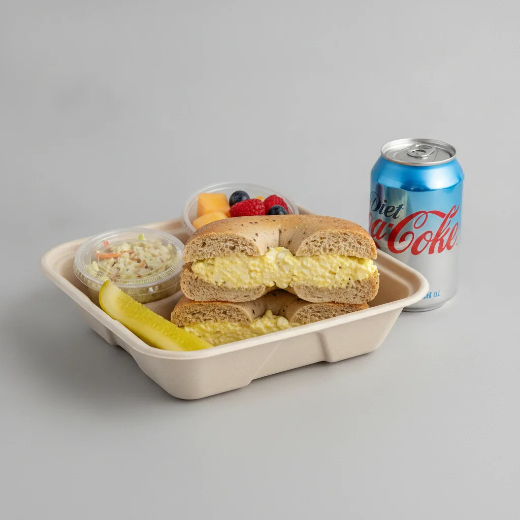 Gluten Free Boxed Lunch — Egg Salad / Diet Soda Gluten Free Boxed Lunch — Egg Salad / Diet Soda