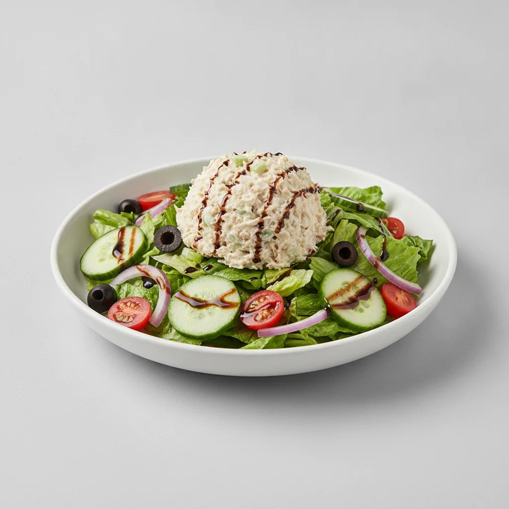 Garden Salad - Balsamic With Chicken Salad Garden Salad - Balsamic With Chicken Salad