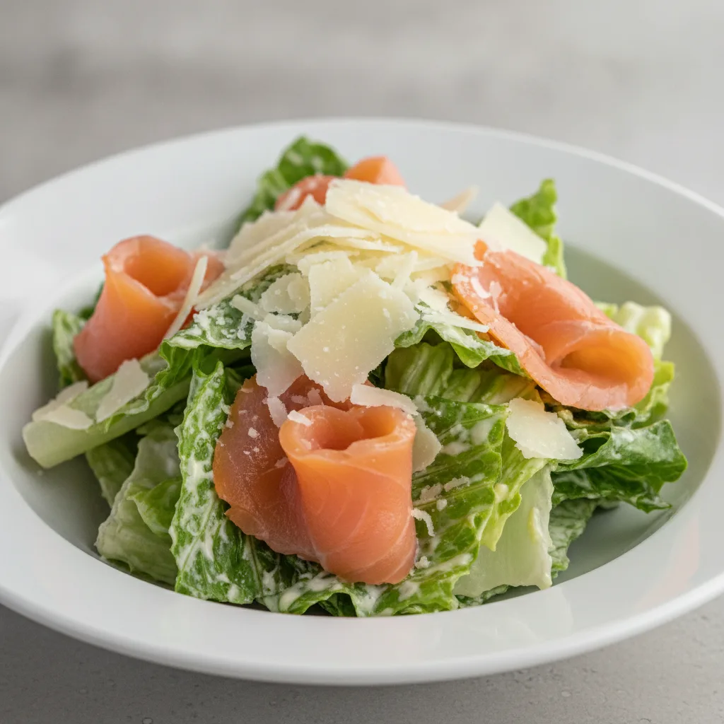 Caesar Salad With Smoked Salmon Caesar Salad With Smoked Salmon