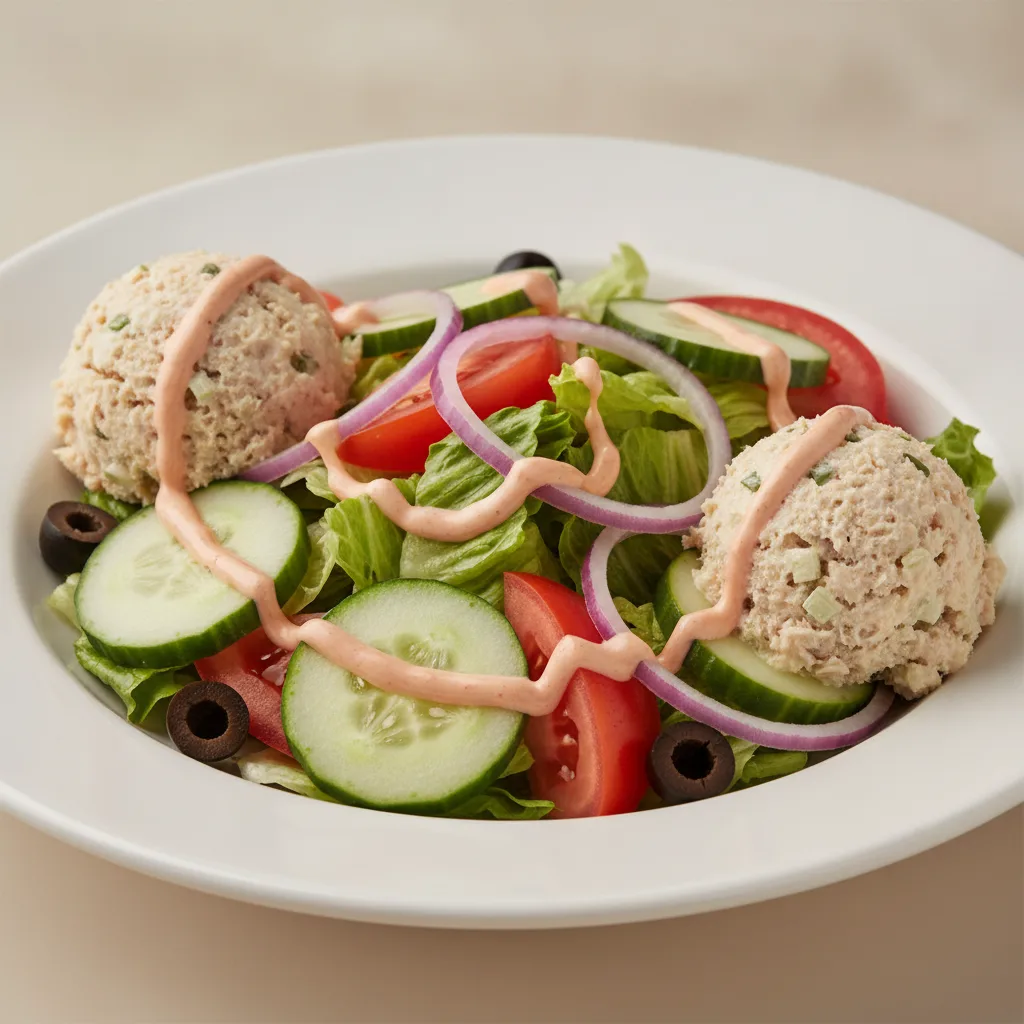 Garden Salad - Russian With Tuna Salad Garden Salad - Russian With Tuna Salad