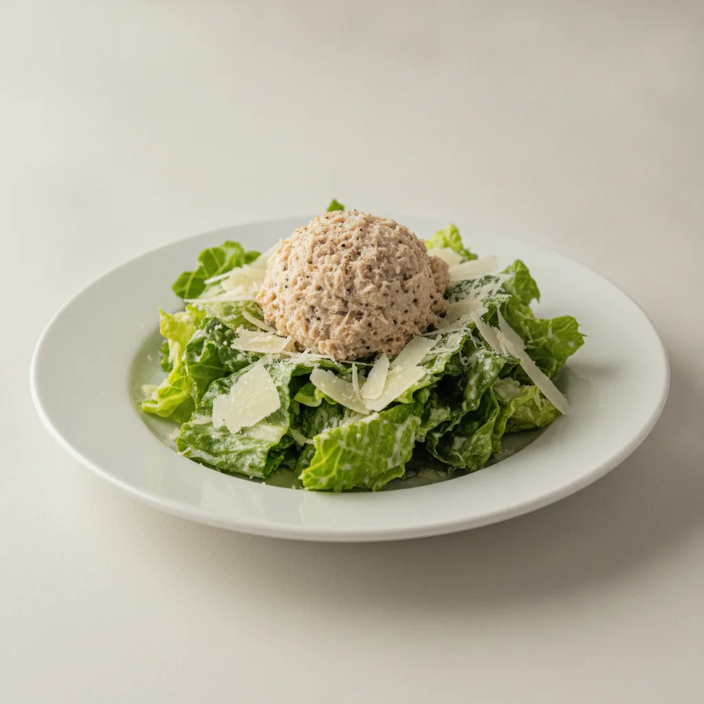 Caesar Salad With Tuna Salad Caesar Salad With Tuna Salad