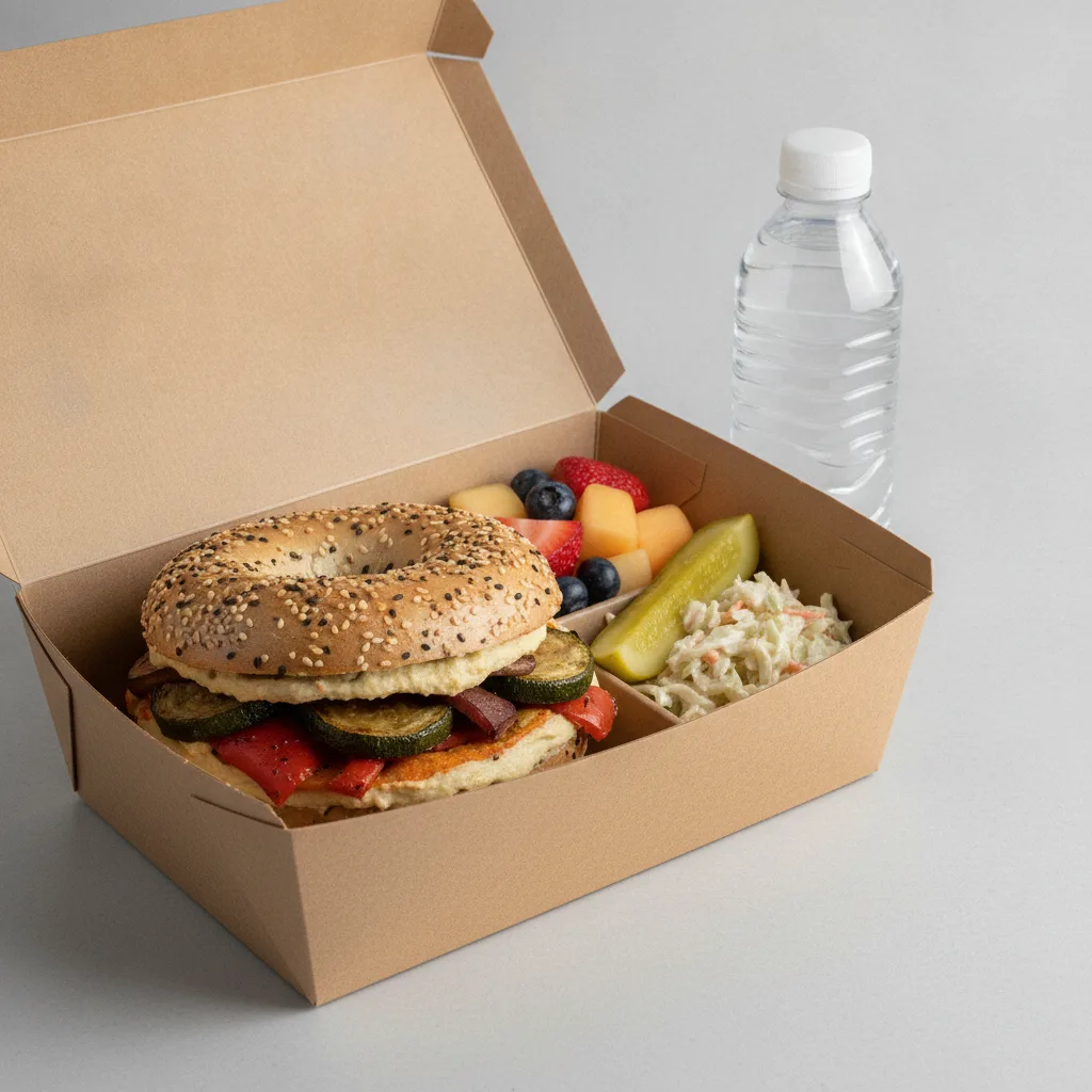 Gluten Free Boxed Lunch — The Veggie / Bottled Water Gluten Free Boxed Lunch — The Veggie / Bottled Water