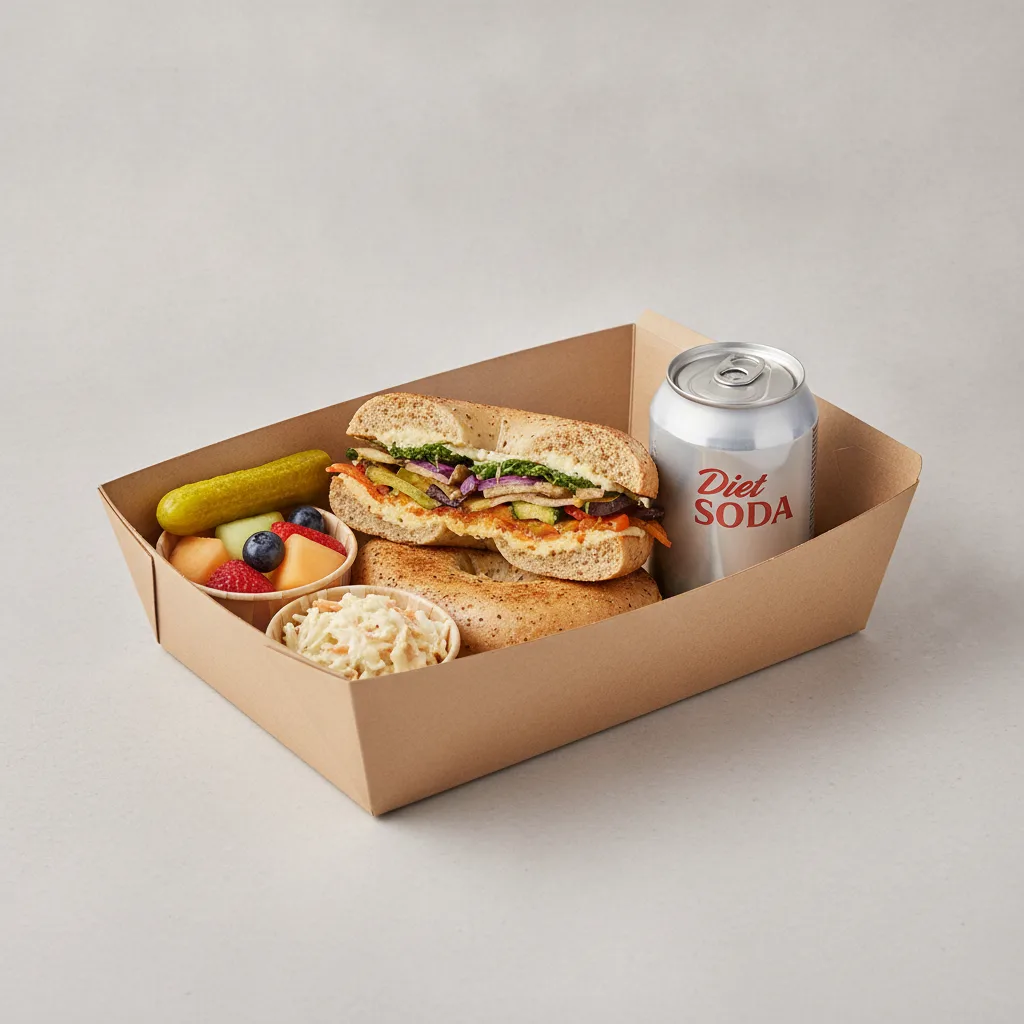 Gluten Free Boxed Lunch — The Veggie / Diet Soda Gluten Free Boxed Lunch — The Veggie / Diet Soda