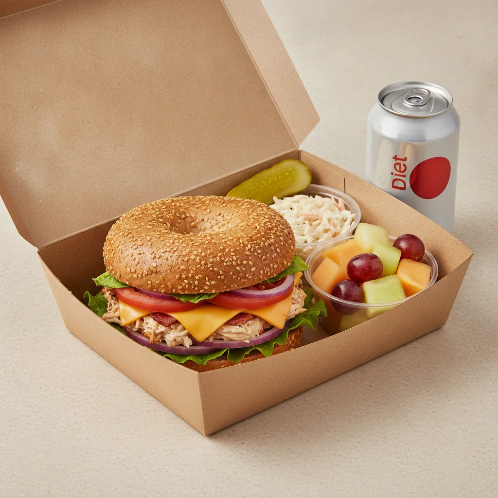 Gluten Free Boxed Lunch — The Chelsea Club / Diet Soda Gluten Free Boxed Lunch — The Chelsea Club / Diet Soda