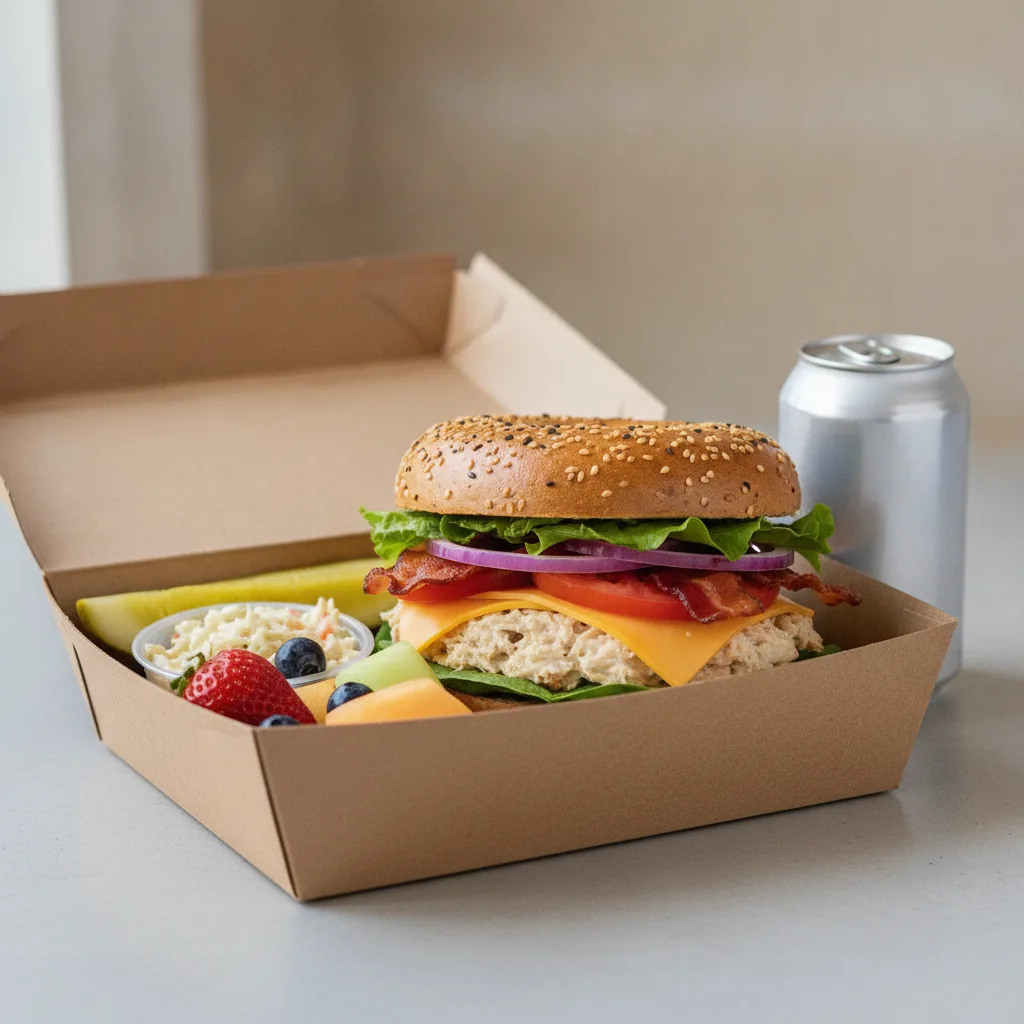 Gluten Free Boxed Lunch — The Chelsea Club / Regular Soda Gluten Free Boxed Lunch — The Chelsea Club / Regular Soda
