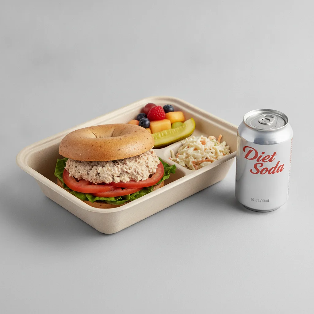 Gluten Free Boxed Lunch — The Old-School Tuna / Diet Soda Gluten Free Boxed Lunch — The Old-School Tuna / Diet Soda