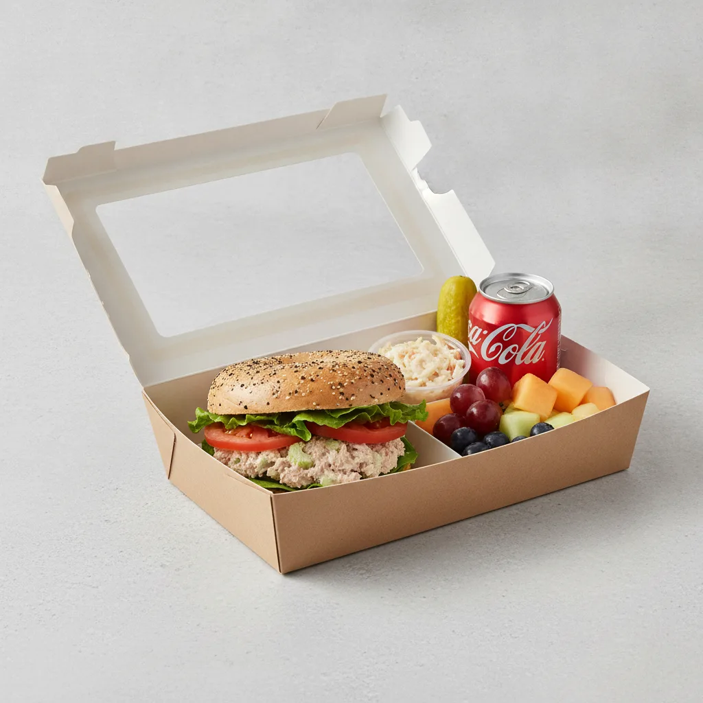 Gluten Free Boxed Lunch — The Old-School Tuna / Regular Soda Gluten Free Boxed Lunch — The Old-School Tuna / Regular Soda