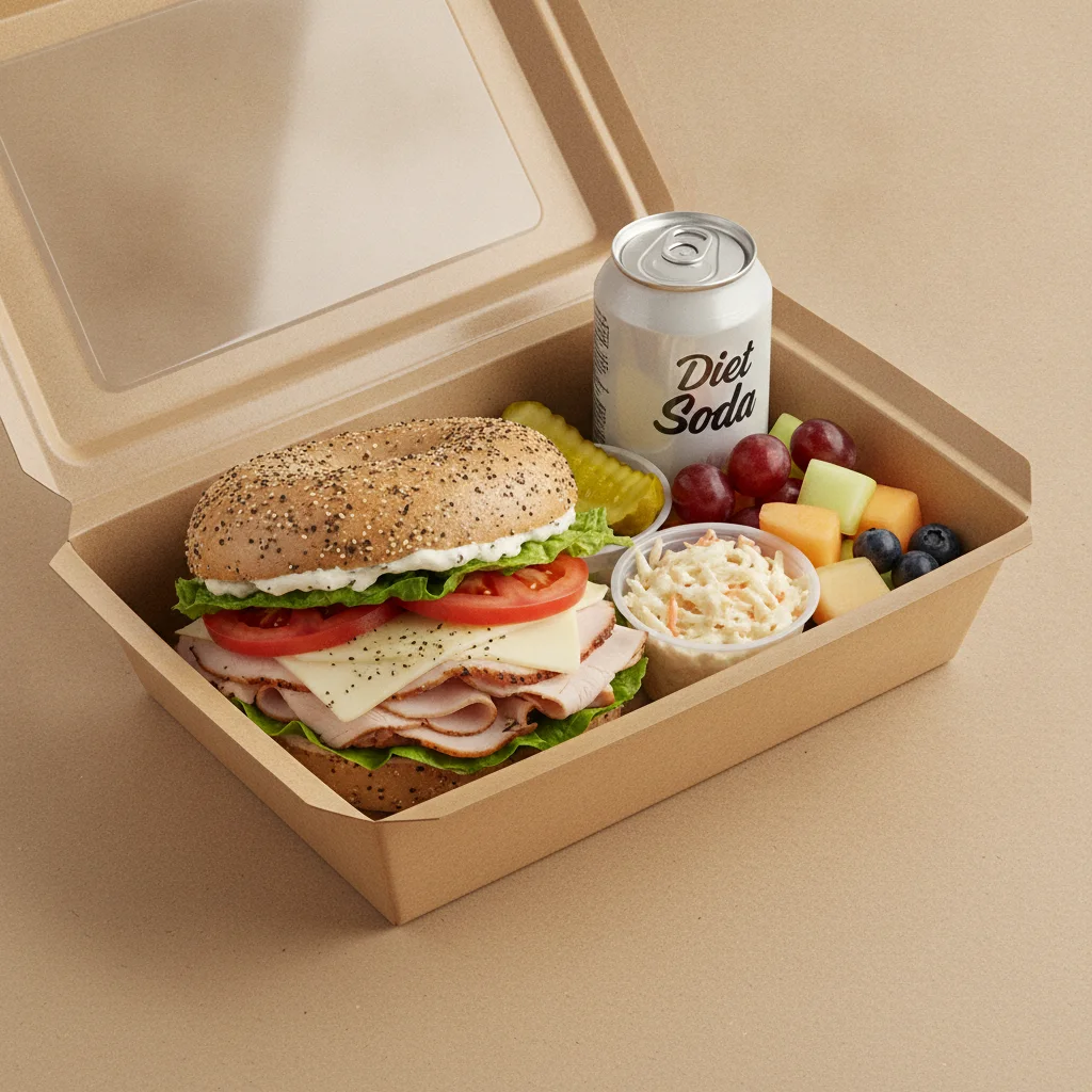 Gluten Free Boxed Lunch — The Tribeca / Diet Soda Gluten Free Boxed Lunch — The Tribeca / Diet Soda