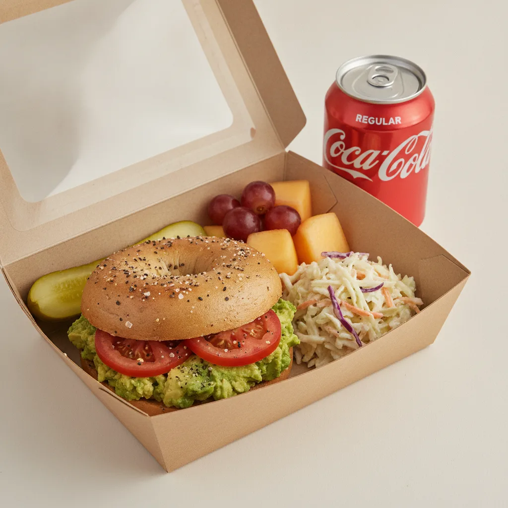 Gluten Free Boxed Lunch — The Avocado Toast / Regular Soda Gluten Free Boxed Lunch — The Avocado Toast / Regular Soda